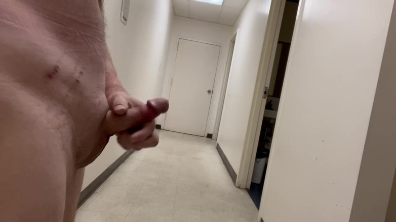 Sen Desi: Walking Nude Then Cumming in a University Office and Student...