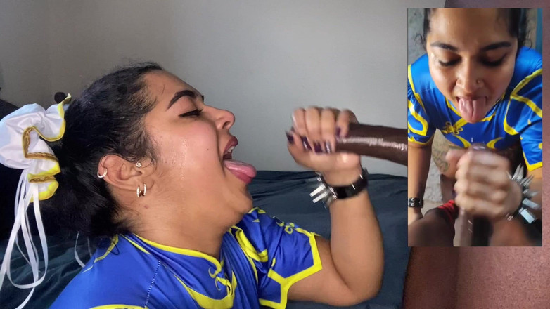 Zozonicoco: Grandota Chun Li folla bbc Ermac &amp; consigue un corrida facial