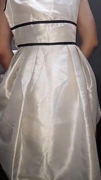 White Satin Dress Fetish