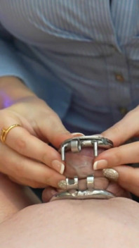 New Chastity Dick for My Locked Boyfriend