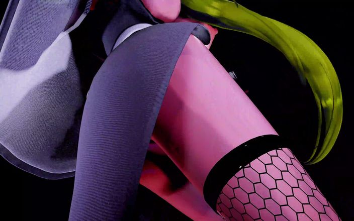 Smixix: Hatsune Miku раздевается, танец Roki песня, хентай большие MMD 3D, цвет волос блондинки, редактирование Smixix