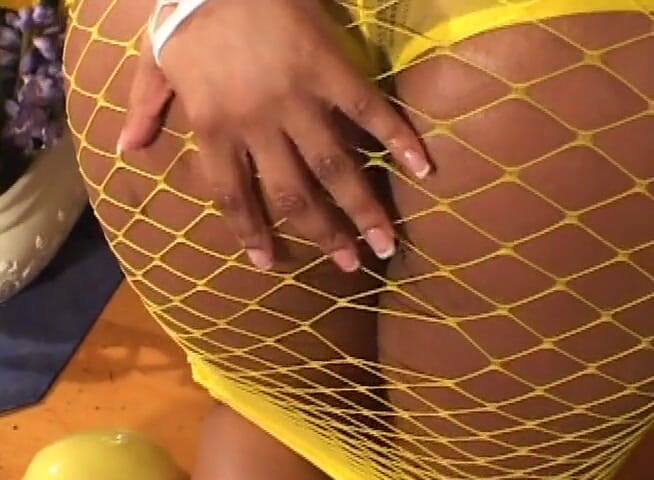 Analiscius: Busty ebony slut riding big cock and gets cum in...