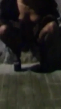 Nina Lisa: Lisa Peeing Outdoor in the Night