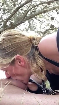 Blowjob in the Forest on the Beach