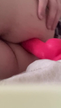 Anal Ponk Giant Dildo Masturbating Intersexual Skank