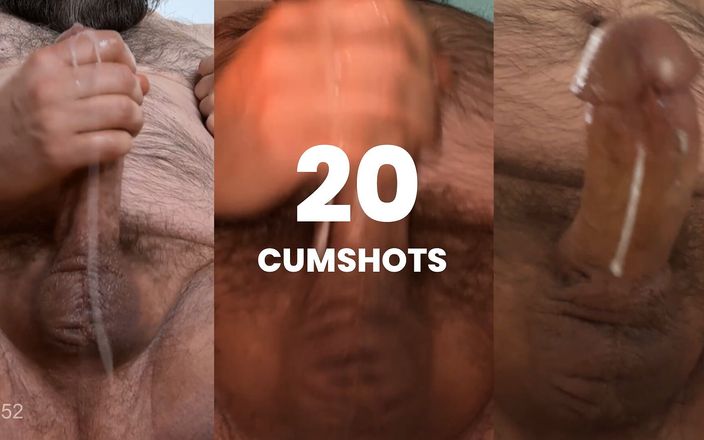Beardedcummer: Kompilasi om-om dicrot sperma - 20 crot sperma