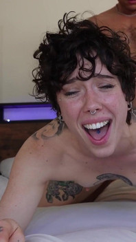 Tattooed Stunner Salem Nox Swallows Huge Load