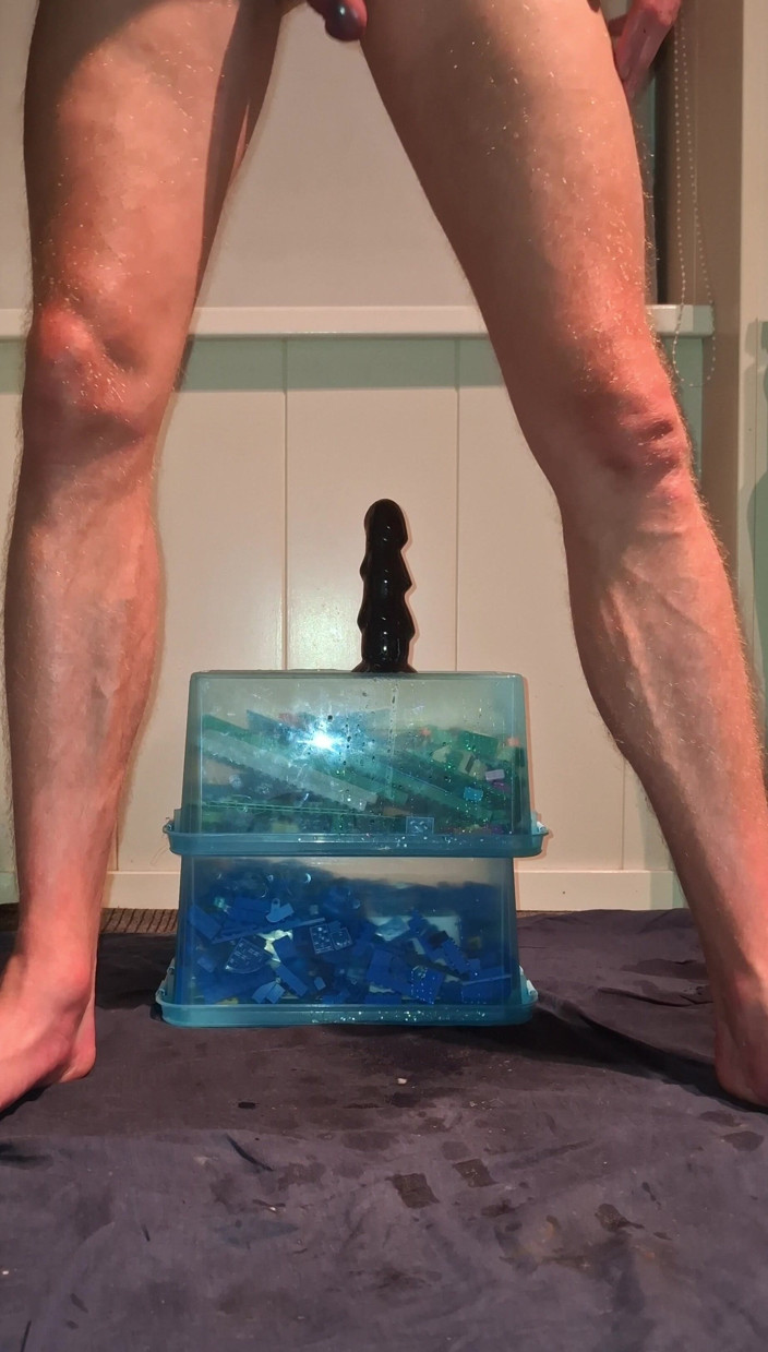 NoFace Twink X: Solo Gay Twink Anal Dildo - Extreme Pissing Orgasms