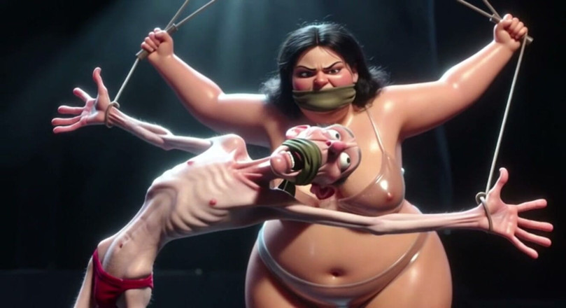 YOUR BEST FANTASY: ชายชราถูกมัด - ถูก SSBBW อ้วนเหยียดหยามด้วยแส้