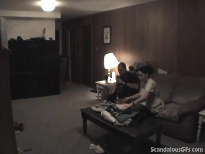 Scandalous GFs: Big tit milf fucks in a dark room away from...