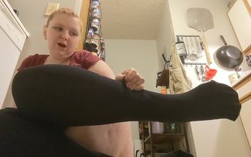 My Beta Foot Cuck Teased with Covered Feet
