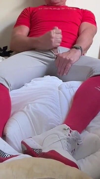 Alpha Baseball Playerjockdad87 Is at It Again Shooting His Jock Cum in Baseball Gear
