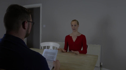 Restricting Ropes: Ariel Anderssen, bondaged after giving a statement
