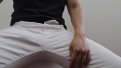 UnderXiaoQiang: Asiatisk kuk kantning utmaning cumshot högt stönande