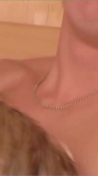 Blonde Bitchboy Has to Swallow Loads of Cum