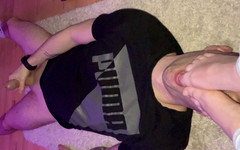 Princess Jeanne: Domácí footfetish sexy lízání nohou