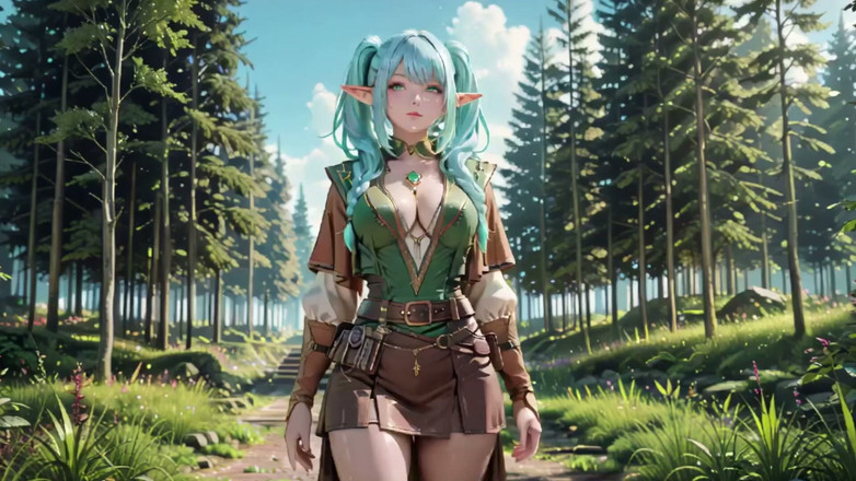 Seraphina Vale: Forest Fantasy! เอลฟ์สีน้ําเงินคุกเข่า, หยอกล้อเอลฟ์สีเขียว, เวทมนตร์ที่เคาะแดดและเล่นไม้กายสิทธิ์ ใครให้ครั้งแรก?