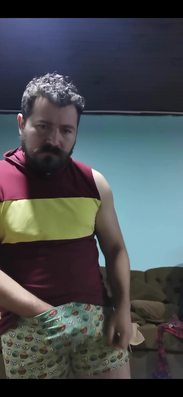 Hot Latino Man Masturbating