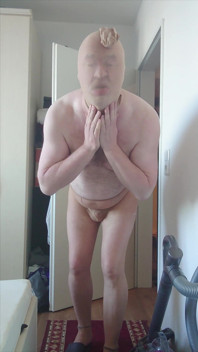 카르멘 나일론 보이 흰색 카프탄과 팬티스타킹
