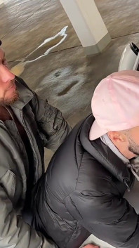 Young Arab Cocksucker Takes Massive White Dick in Parking Lot - 2