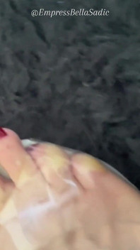 Transparent Platform Heels and Imperatrizbella’s Sexy Red Nails