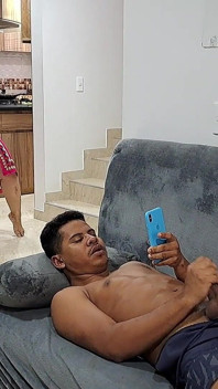 MILF Sees Me Masturbating and Gets Horny