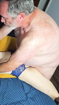 Hairy Teen Bound and Fucked by Fat Old Man