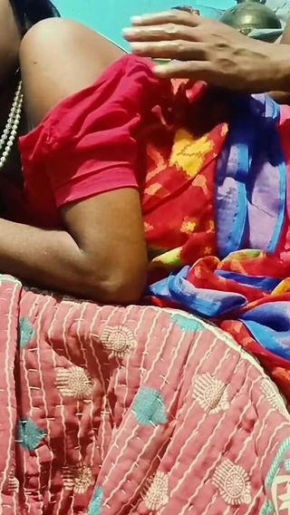 Somausha: Village Aunty Fucking and Blowjob by Her Step Son with...