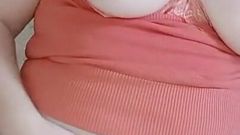 Big Tits Striptease and Masturbation