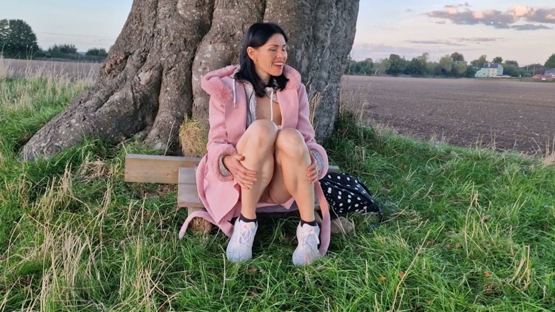 Nicky Brill: Outdoors Naked with Wide Open Legs