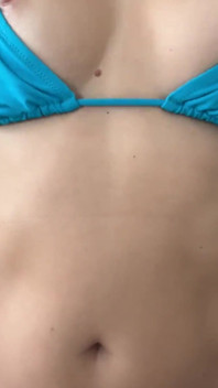Lotion on Tight Body and Tits in a Bikini