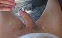 Young boy with a magnificent cock and fat cumshots: Big young white uncut cock fucks his pocket pussy and...
