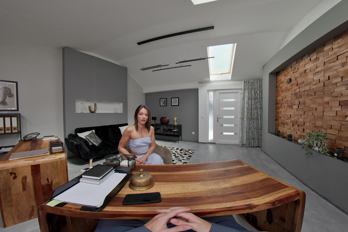 VR pornnow: Privat Secretary Starring Ariana Cortez