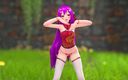 Smixix: Chinese Girl Model 22 Undress Dance Hentai Mmd 3D Purple Hair Color...