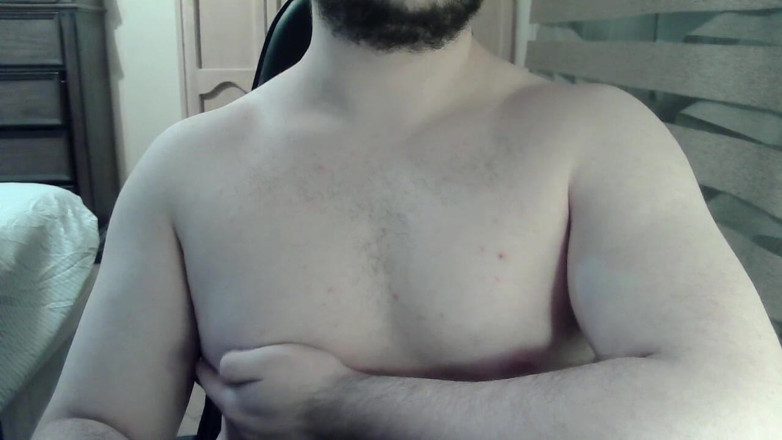 Himbo_Fox: Muscular Jock Flexes His Muscles on Can