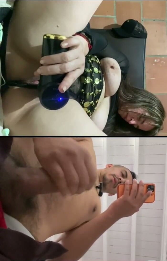 mamaehijocalientes: Sexy latinskoamerická MILF ve čtyřiceti letech masturbuje se svým nevlastním synem