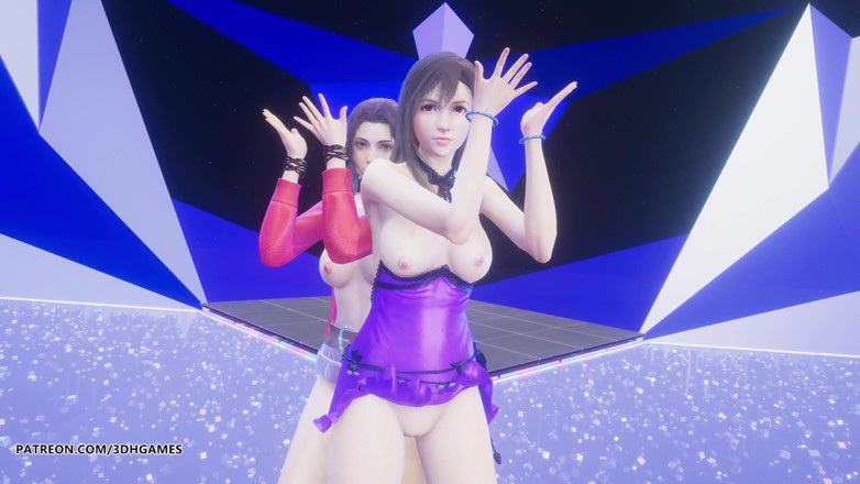 3D-Hentai Games: TAEYEON - ГОРЯЧИЙ стриптиз invu Aerith Tifa Lockhart, финальная фантазия без цензуры, хентай