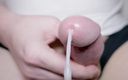 Cum no hands: Close up - ngocok kontol besar yang indah sampai dicrot sperma
