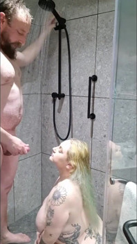 Bambi and Chris in the Shower