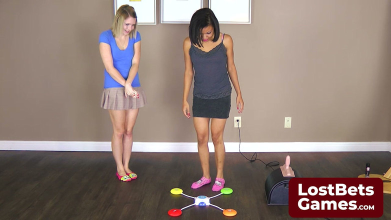 Lost Bets Games: Sexy Girls Kasady and Monica Play Strip Pod Stomp