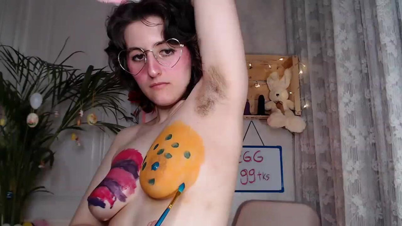 The Antichristrix: Big Natural Tits Colored for Easter