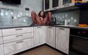 Pantyhose me porn videos: Mature Gilf Iris horny in black pantyhose in the kitchen