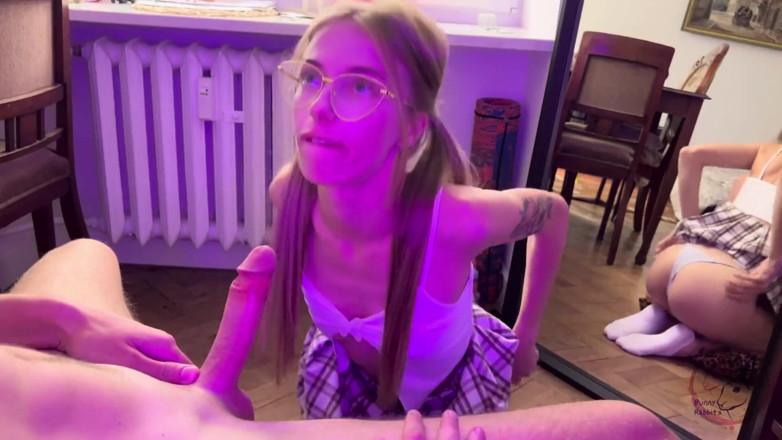 Bunny Rabbits: Asked My Friend to Check How I Give a Blowjob