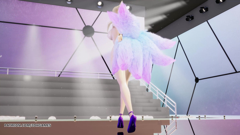 3D-Hentai Games: Chung Ha - juega kda Ahri, sexy liga de danza desnuda...