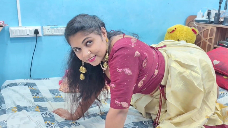 Vaigavarun45: Kerala skirt and blouse hot BDSM blindfolded hot fuck