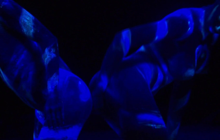 Radical Lesbian: fluorescent body paint girls.