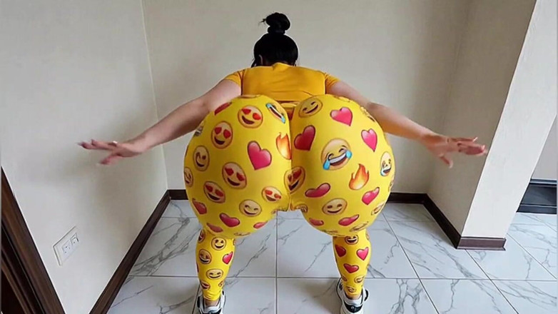 Xprohibidox1: Zıplayan emoji taytlı büyük