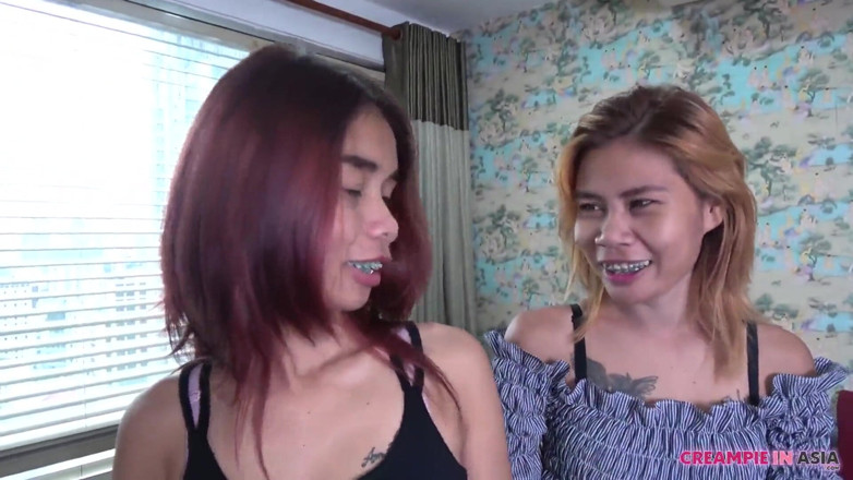 Creampie In Asia: Creampie with Asian step sisters