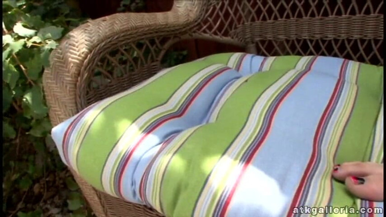 ATK Fans (Solo): Gorgeous brunette teen Miranda masturbating outdoors