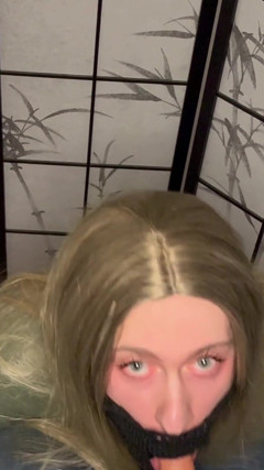 Petite Blonde Teen Femboy Sucking Dick thumbnail
